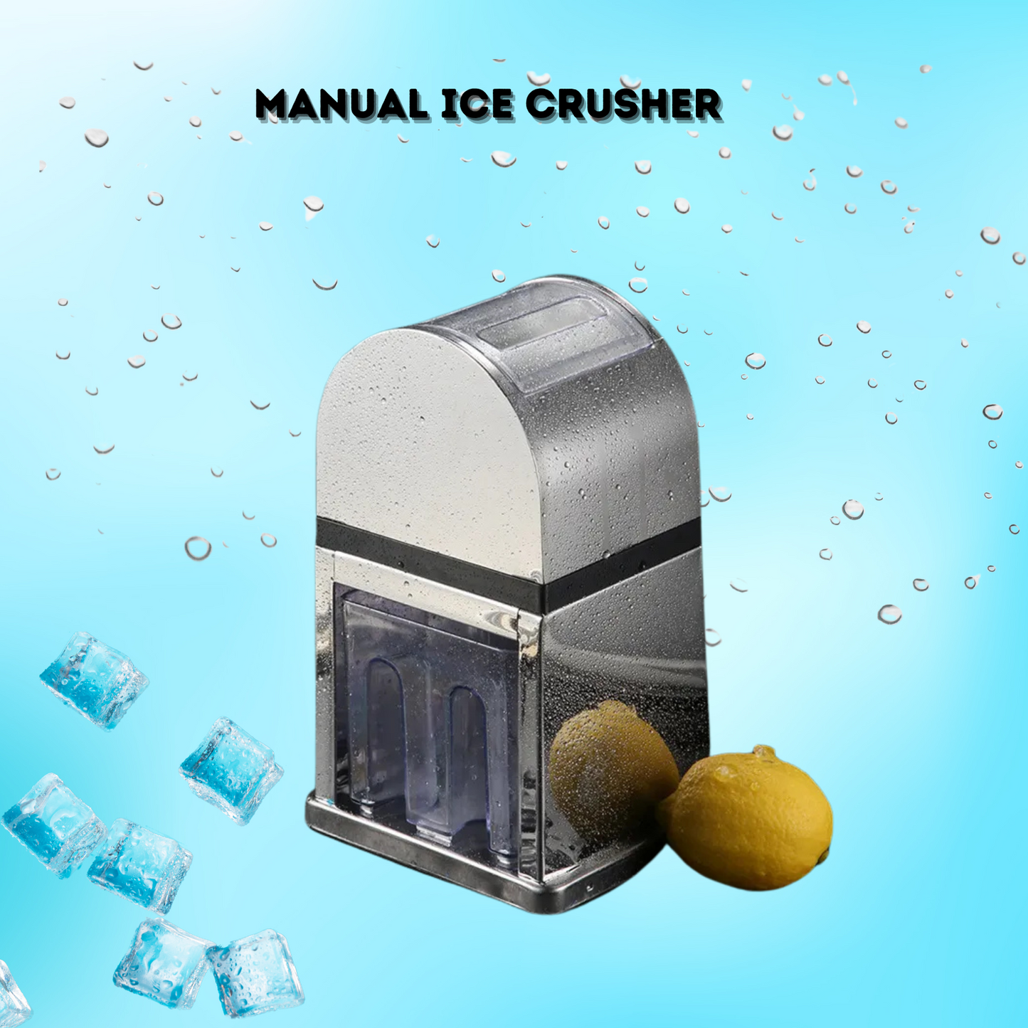 Gurubhai Equipments Stainless Steel Manual Ice Crusher Machine