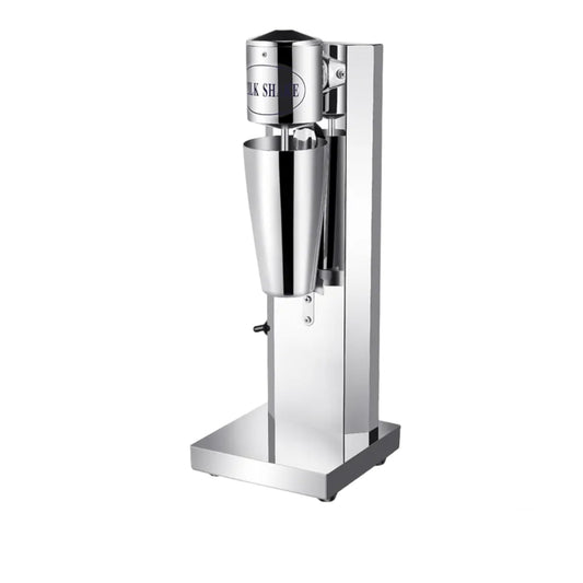 Gurubhai Equipments Electric Stainless Steel Single Head Milkshake Maker, 2-Speed Commercial Mixer with 220V, Includes Mixing Cup, Ideal for Smoothies – Heavy-Duty Drink Blender (Single Head)