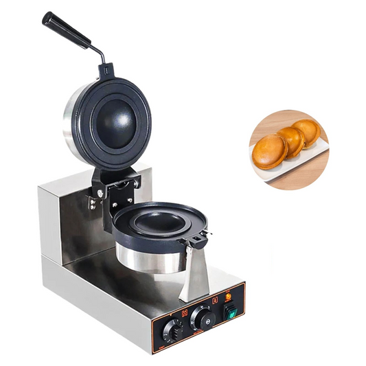 Gurubhai Equipments UFO Burger Maker Machine – 220V Commercial Non-Stick Electric Panini Press with Adjustable Temperature (50-300℃)